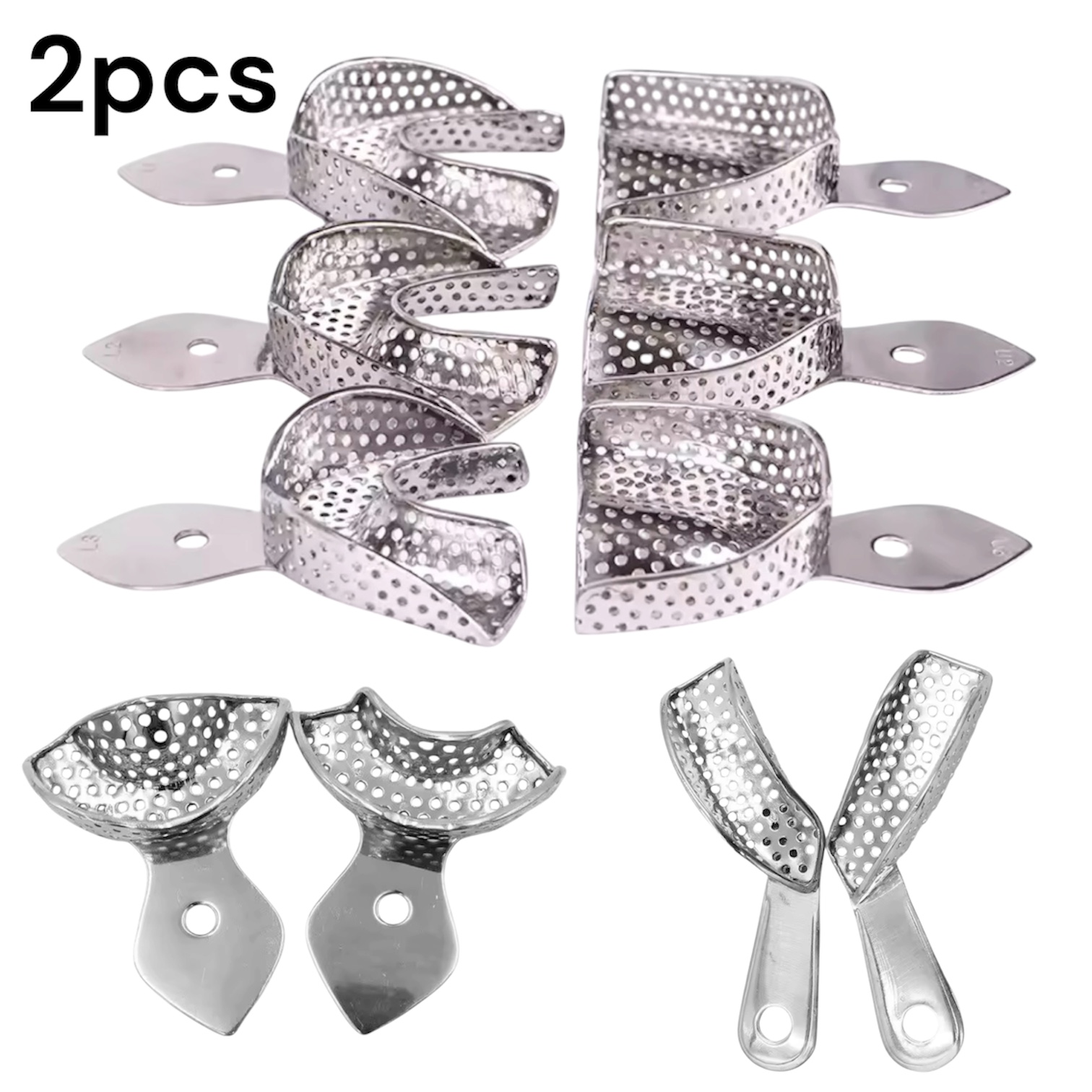 Teeth Whitening Trays - DENILK 2pcs Sepasang Peralatan Laboratorium Gigi