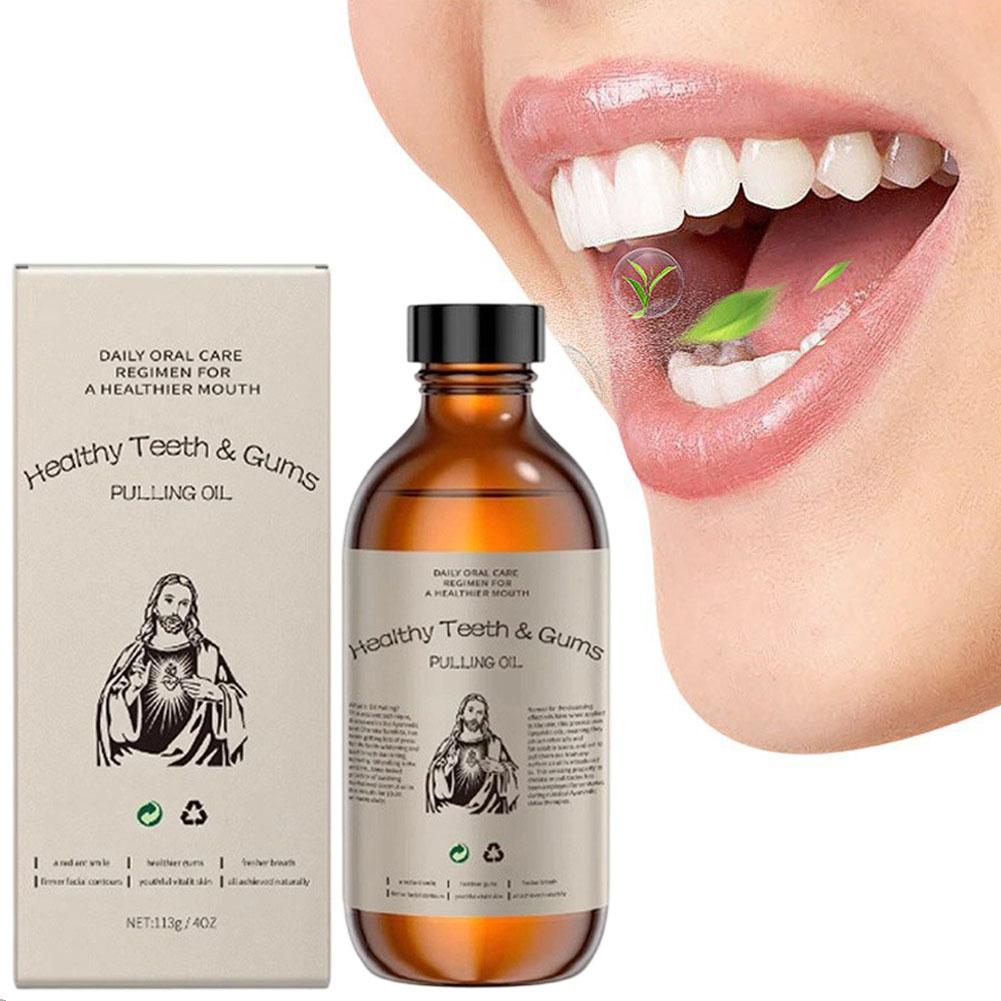 Teeth Whitening Oil Pulling - Obat Kumur Minyak Kelapa Peppermint Bebas