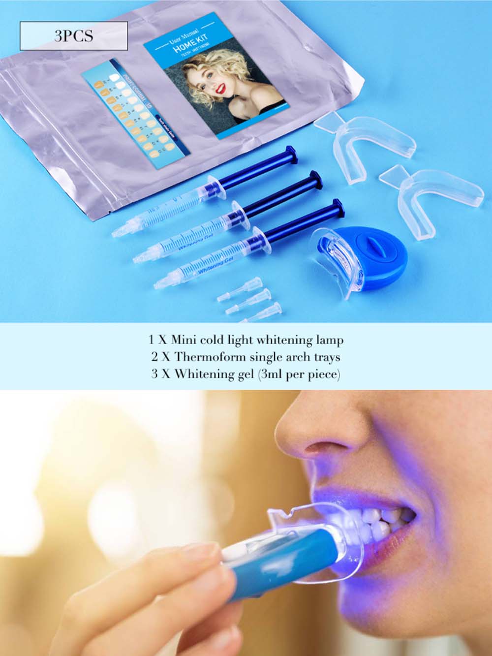 Teeth Whitening With Peroxide - Kit Gel pemutih gigi peroksida kualitas