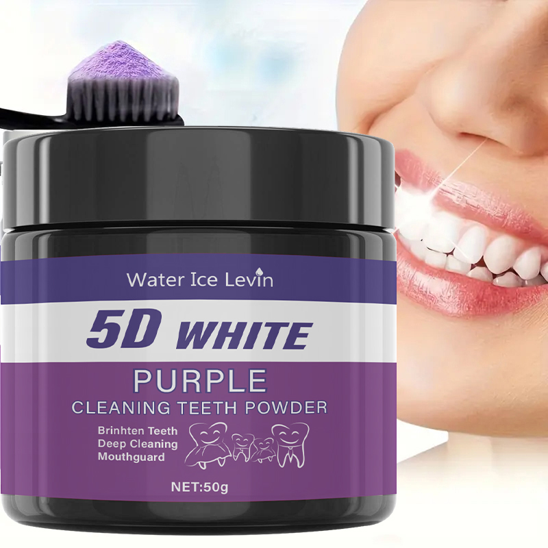 Teeth Whitening Oil Pulling - Bubuk Gigi Pemutih Water Ice Levin