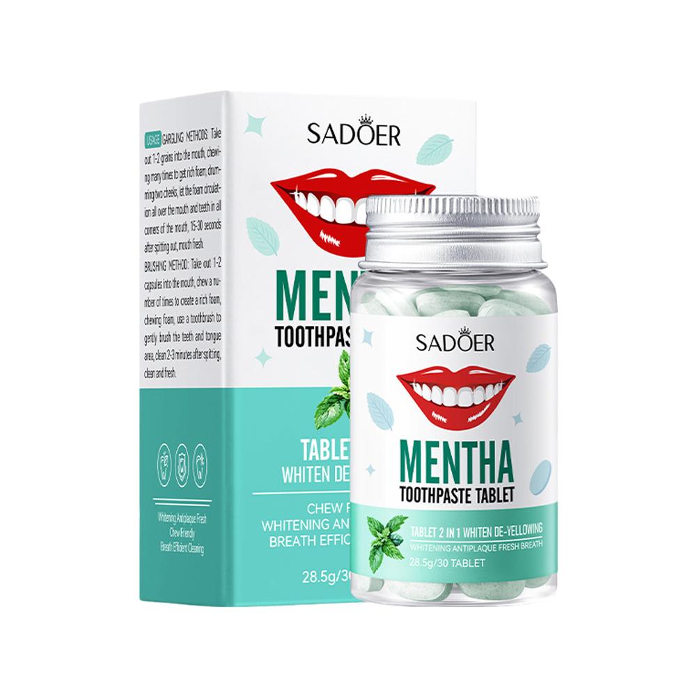 Teeth Whitening Ai - Tablet Pasta Gigi Padat Mint Rasa