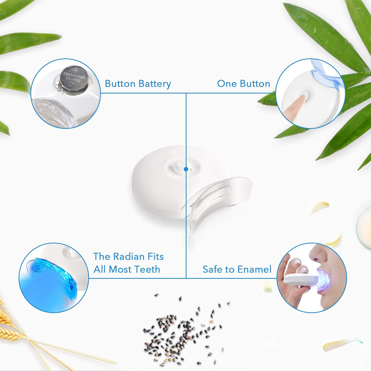 Kit pemutih gigi-5X lampu LED  - Teeth Whitening Ai ulasan dan harga