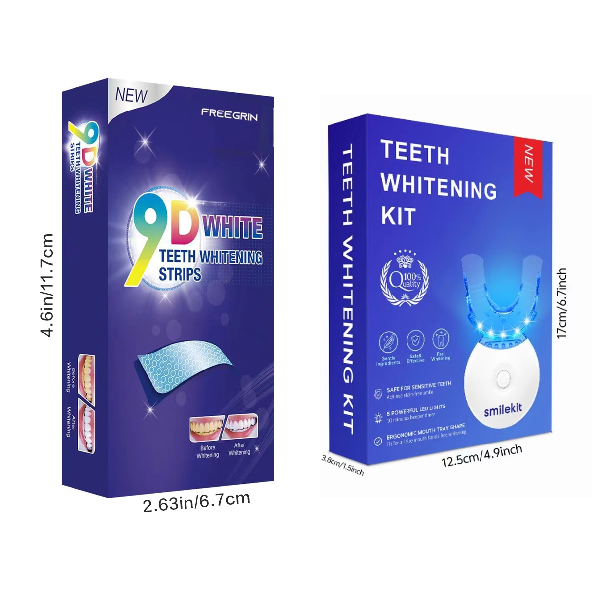 Kit pemutih gigi-5X lampu LED  - Teeth Whitening Ai ulasan dan harga