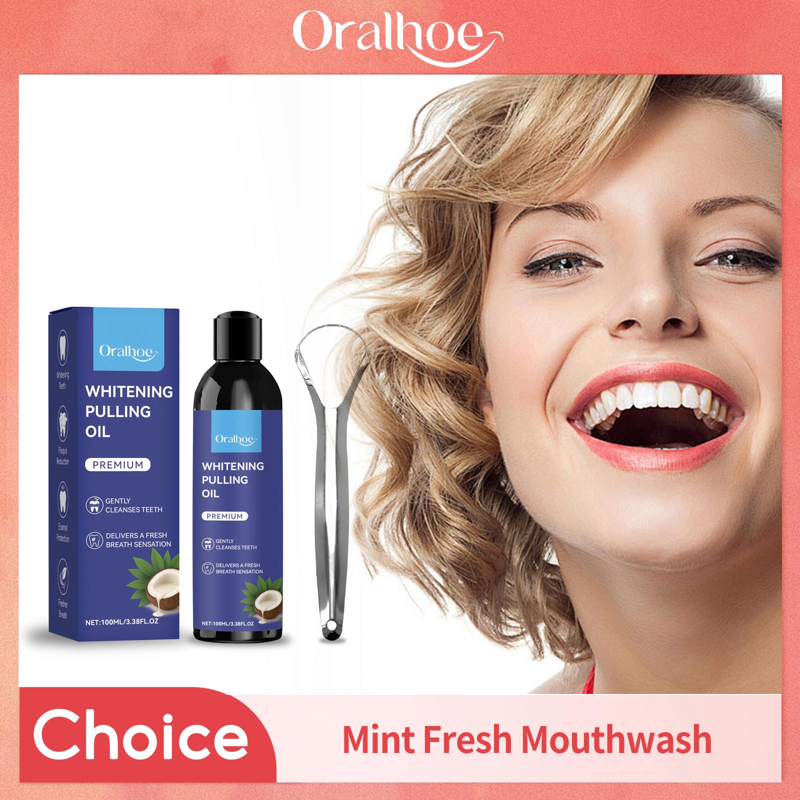 Minyak Kelapa untuk Membersihk - Teeth Whitening Oil Pulling ulasan dan harga