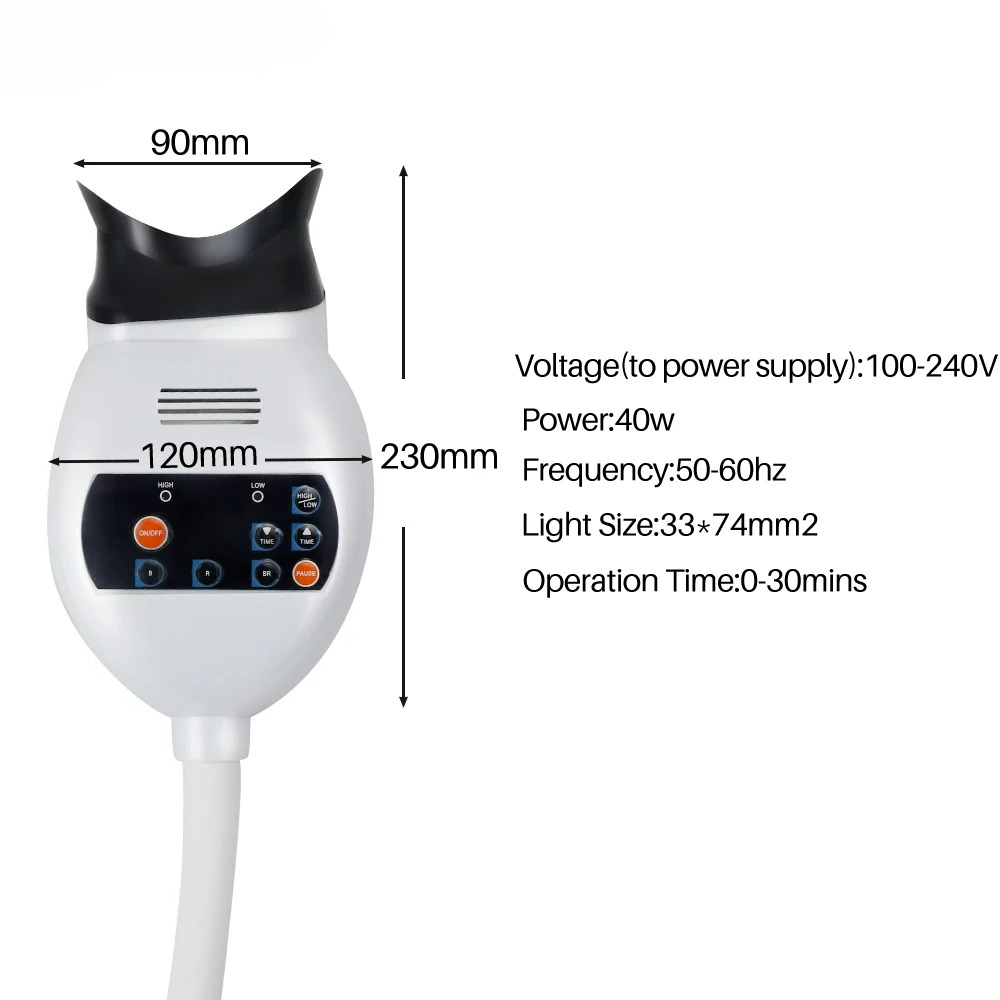 Lampu Pemutih Gigi LED 3 Warna - Whitening Teeth Machine ulasan dan harga