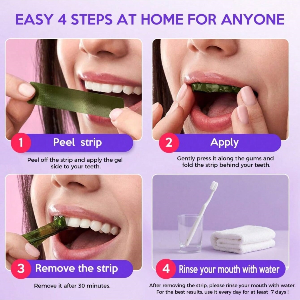 Stiker Gigi Pemutih Mewah 7/14 - Teeth Whitening With Peroxide ulasan dan harga