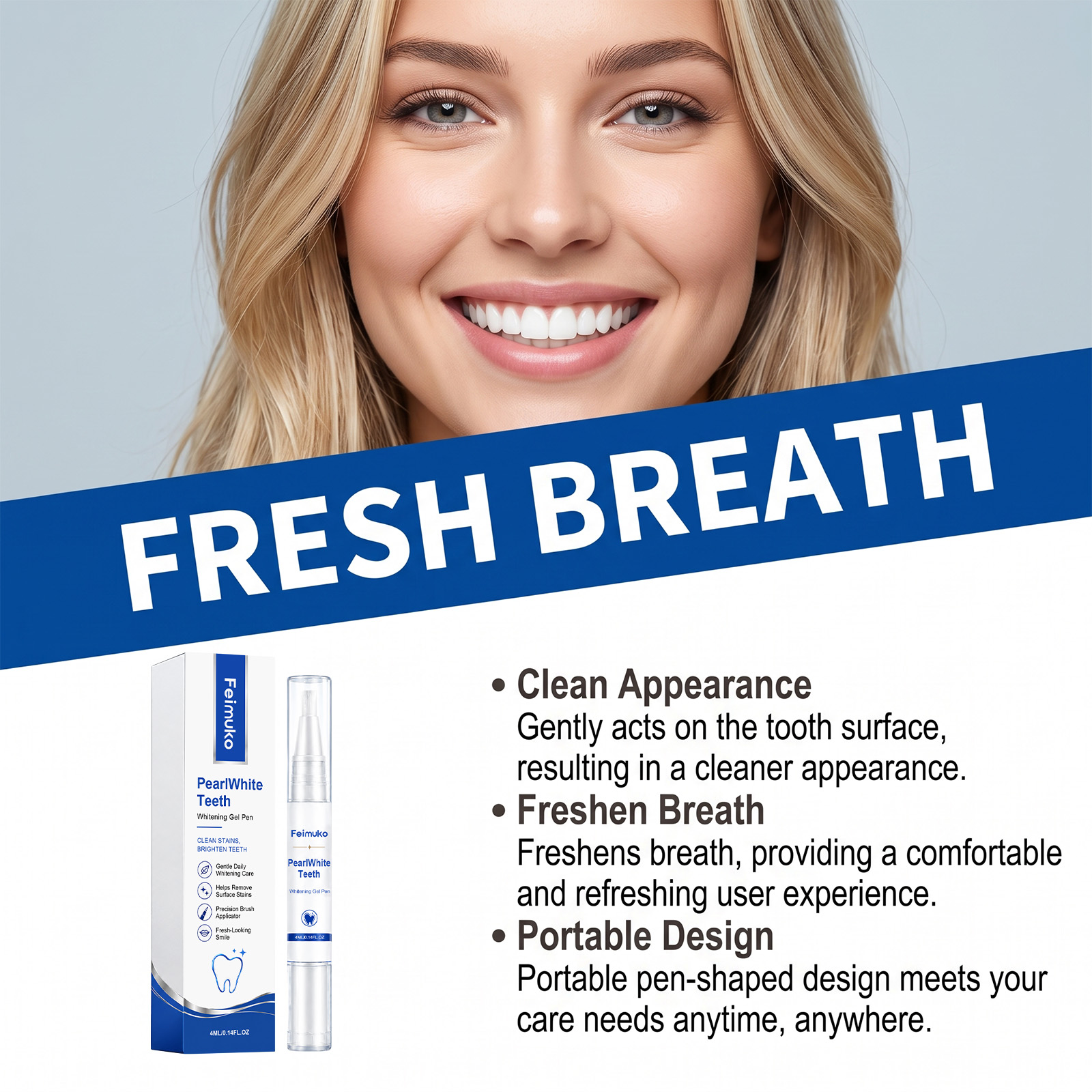 Pena Gel Pemutih Gigi Portabel - Teeth Whitening With Peroxide ulasan dan harga