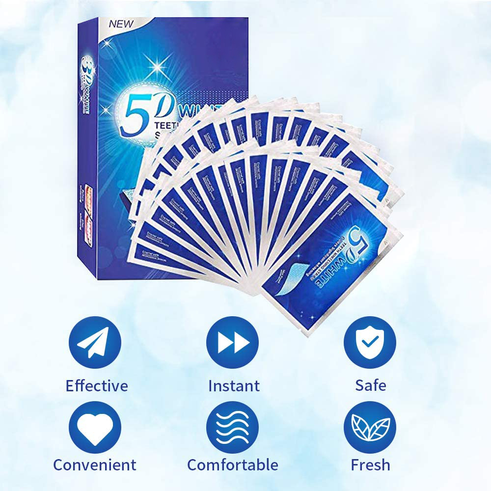 Strip Pemutih Gigi 5D Gel Pemu - Teeth Whitening Ai ulasan dan harga