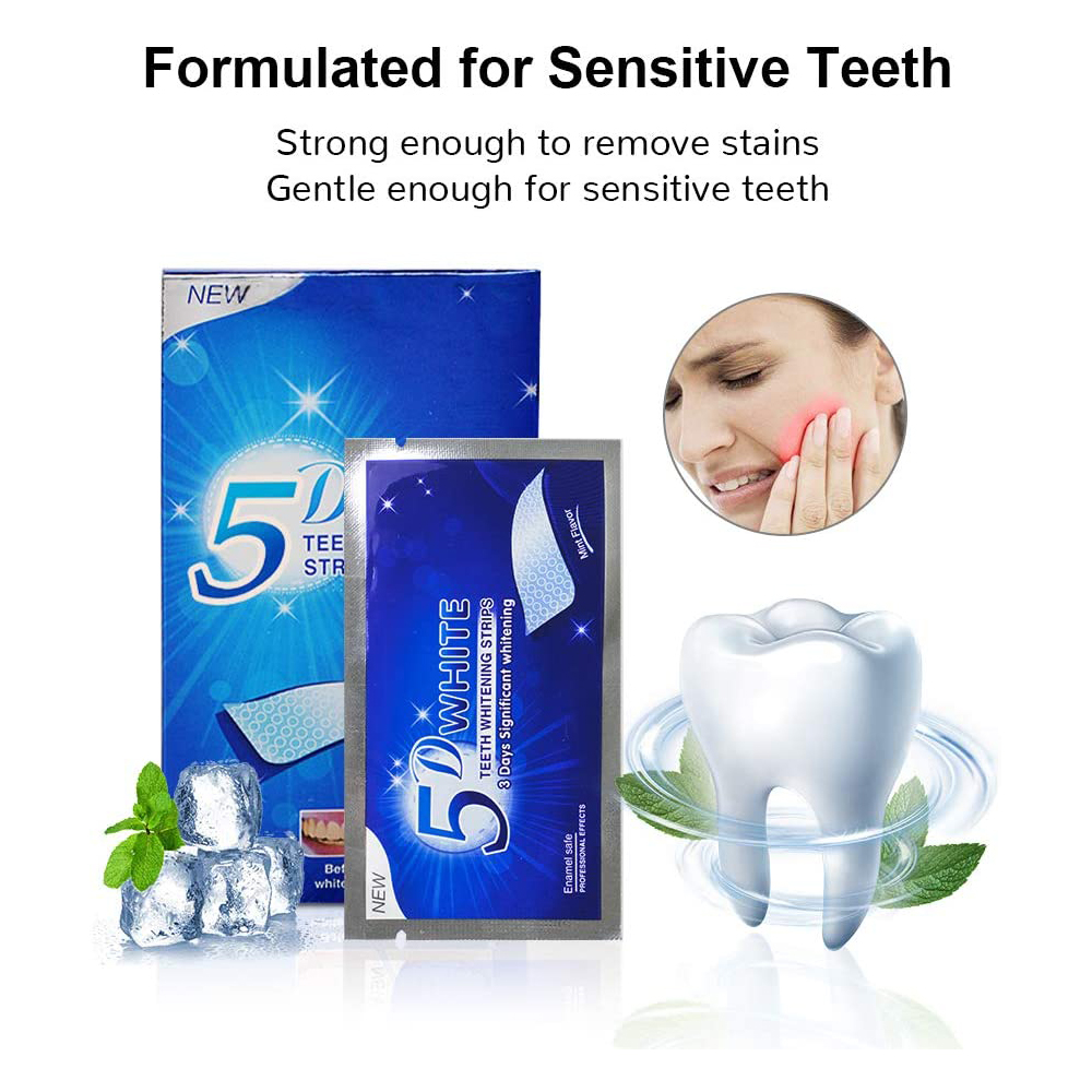 Strip Pemutih Gigi 5D Gel Pemu - Teeth Whitening Ai ulasan dan harga