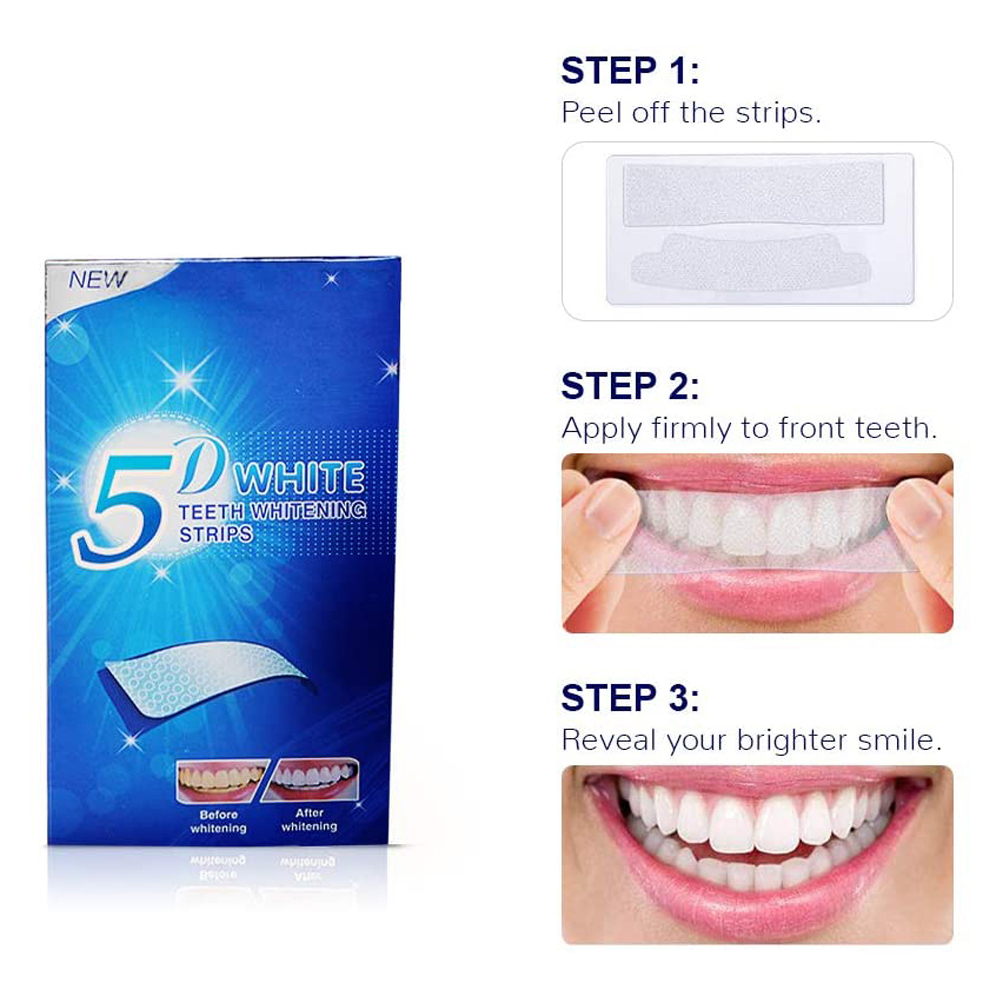 Strip Pemutih Gigi 5D Gel Pemu - Teeth Whitening Ai ulasan dan harga