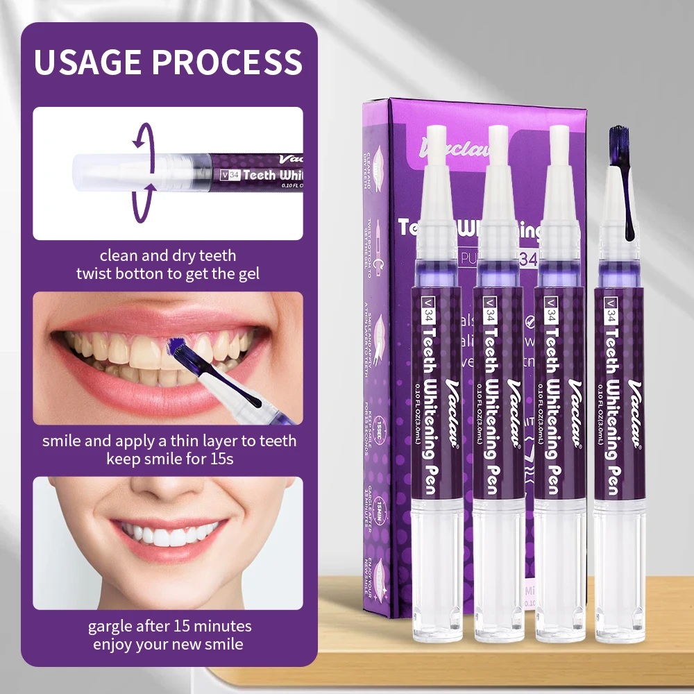 Vaclav V34 Pena Gel Pemutih Gi - Teeth Whitening Ai ulasan dan harga